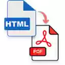 HTML to PDF  screen for extension Chrome web store in OffiDocs Chromium