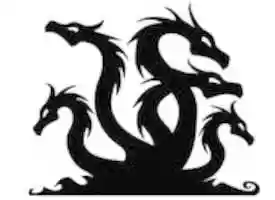 Free download Hydra Dragon Silhoutte free photo or picture to be edited with GIMP online image editor