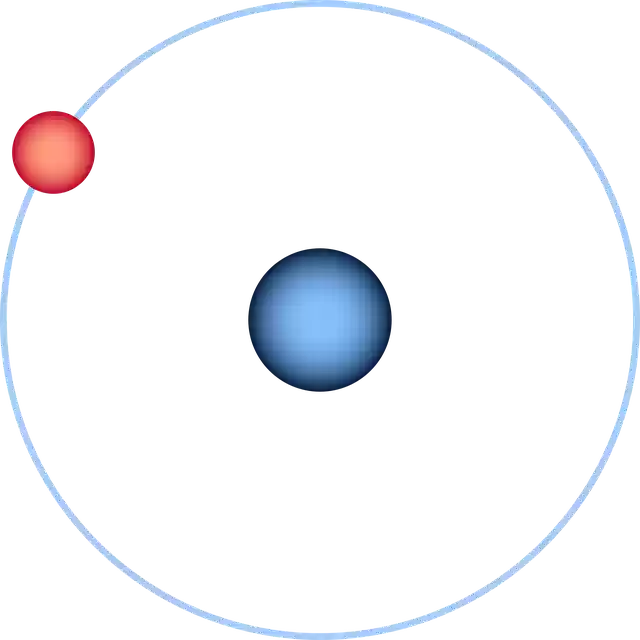 Free download Hydrogen Atom - Free vector graphic on Pixabay free illustration to be edited with GIMP free online image editor