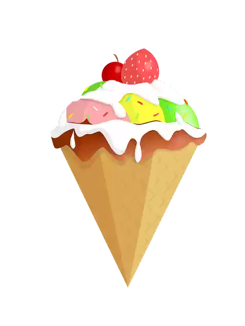 김프 온라인 이미지 편집기로 편집할 수 있는 아이스크림 디저트 맛있는 무료 일러스트 무료 다운로드