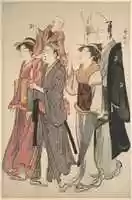 Free download Ichikawa Danjuro V and His Family free photo or picture to be edited with GIMP online image editor