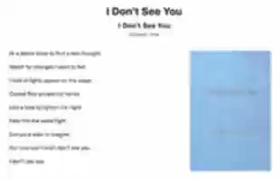 Free download I Dont See You free photo or picture to be edited with GIMP online image editor