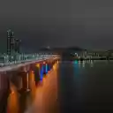 Illuminated Bridges Over the Han River at Night  screen for extension Chrome web store in OffiDocs Chromium