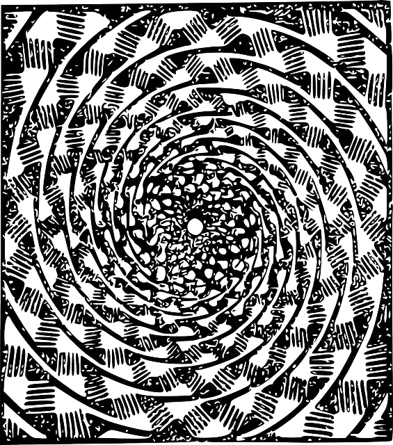 Free download Illusions Abstract Black And White - Free vector graphic on Pixabay free illustration to be edited with GIMP free online image editor