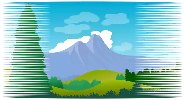 Free download Illustration Landscape Stylized -  free illustration to be edited with GIMP free online image editor