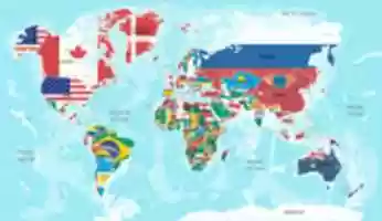 Free download illustration-map-world-with-flags-all-countries free photo or picture to be edited with GIMP online image editor