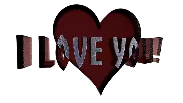 Free download I Love You Heart -  free illustration to be edited with GIMP free online image editor
