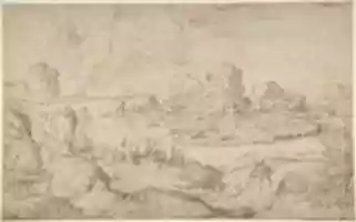 Free download Imaginary Coastal Landscape with Ruins free photo or picture to be edited with GIMP online image editor