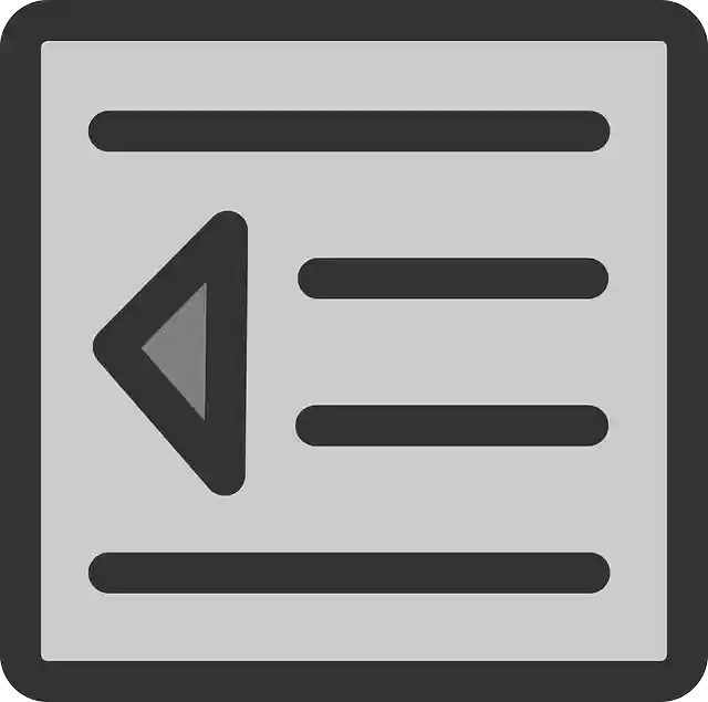 Free download Indent Left Formatting - Free vector graphic on Pixabay free illustration to be edited with GIMP free online image editor