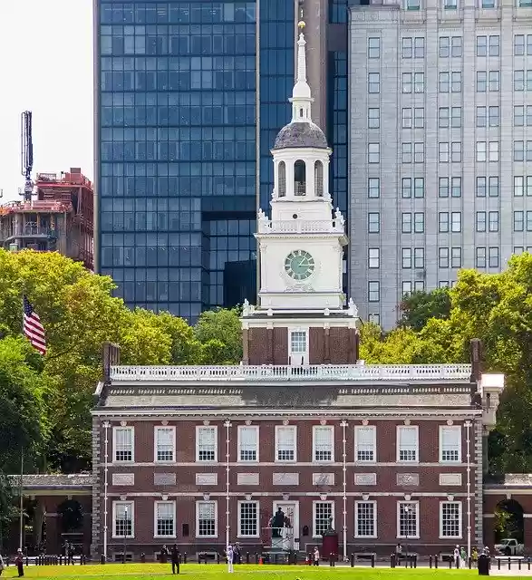 Gratis download Independence Hall Philadelphia - gratis foto of afbeelding om te bewerken met GIMP online afbeeldingseditor