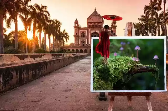 Free download India Canvas Monk -  free photo or picture to be edited with GIMP online image editor