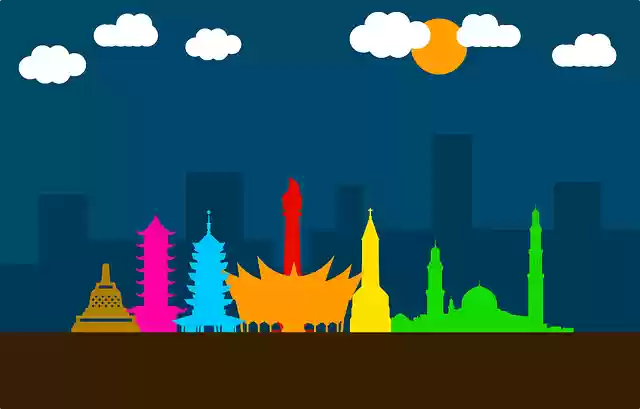 Free download Indonesia Diversity Religion -  free illustration to be edited with GIMP free online image editor