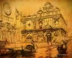 Free download Ink Sketch of the Scuola Grande di San Marco in Venice free photo or picture to be edited with GIMP online image editor