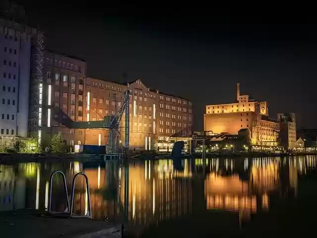 Free download Inner Harbour Duisburg Ruhr Area -  free free photo or picture to be edited with GIMP online image editor