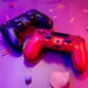 Introduction to the Black and Red Game Controller  screen for extension Chrome web store in OffiDocs Chromium
