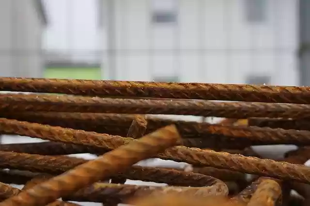 Free download Iron Rods Site Material Building free photo template to be edited with GIMP online image editor