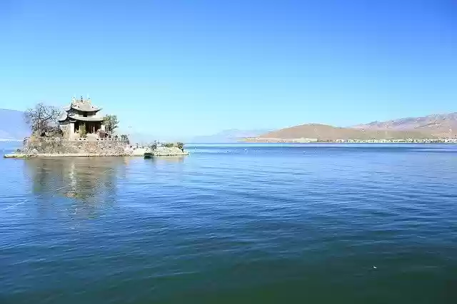 Free download Island Lake Water -  free photo or picture to be edited with GIMP online image editor