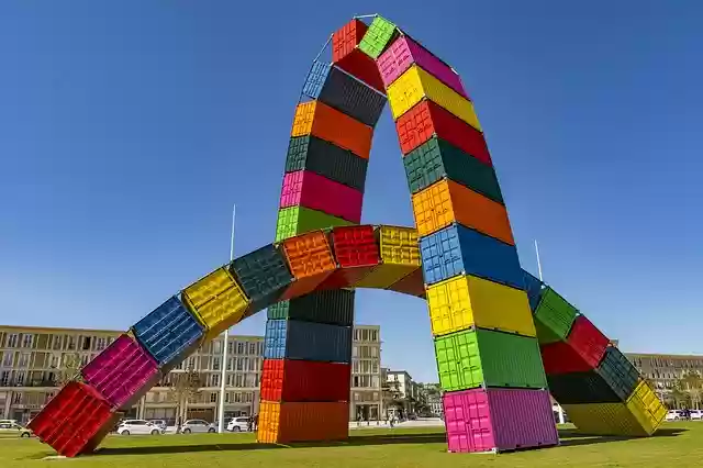 Free download iso container sculpture art colors free picture to be edited with GIMP free online image editor