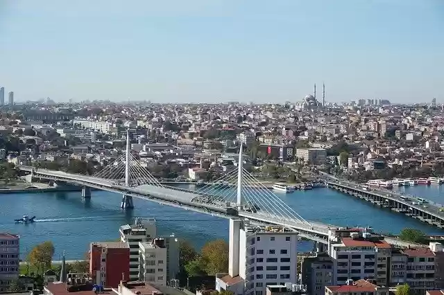 Free download Istanbul Golden Horn Bridge -  free photo or picture to be edited with GIMP online image editor