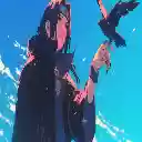 Itachi Uchiha iconic crow Live Wallpaper  screen for extension Chrome web store in OffiDocs Chromium