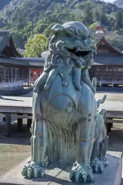 Free download Japan Miyajima Lion free photo template to be edited with GIMP online image editor