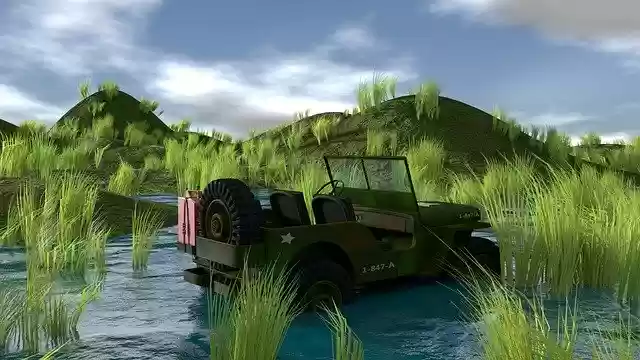 免费下载 Jeep War Army 免费插图，可使用 GIMP 在线图像编辑器进行编辑