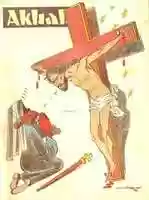 Free download Jesus Christ spits on Archbishop Makarios (Makarios III) after violence against Turkish Cypriots in the Christmas of 1963, also known as Bloody Christmas. Turkey, January 1964. free photo or picture to be edited with GIMP online image editor