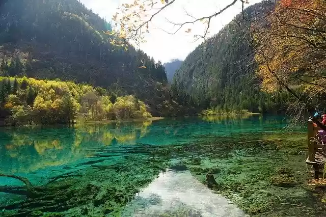 Muat turun percuma Jiuzhaigou Autumn Colored - foto atau gambar percuma percuma untuk diedit dengan editor imej dalam talian GIMP