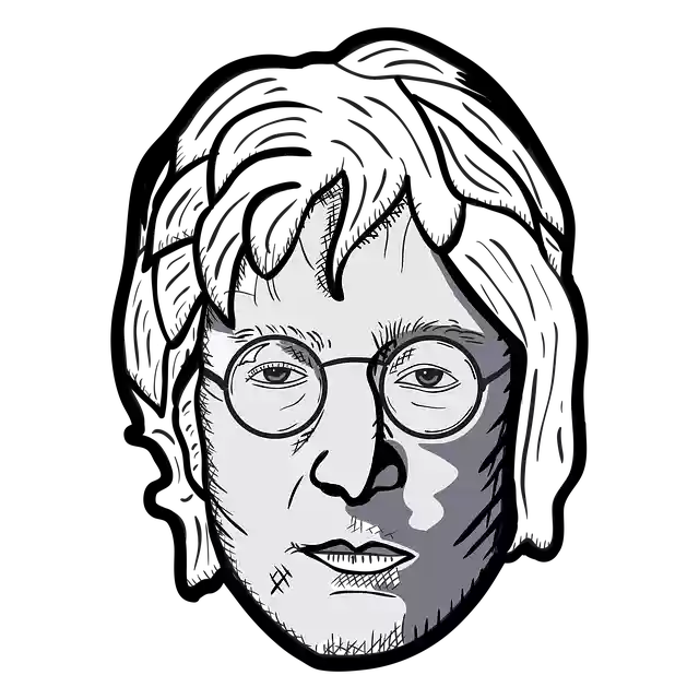 Faça o download gratuito da ilustração gratuita de John Lennon The Beatles para ser editada com o editor de imagens on-line do GIMP