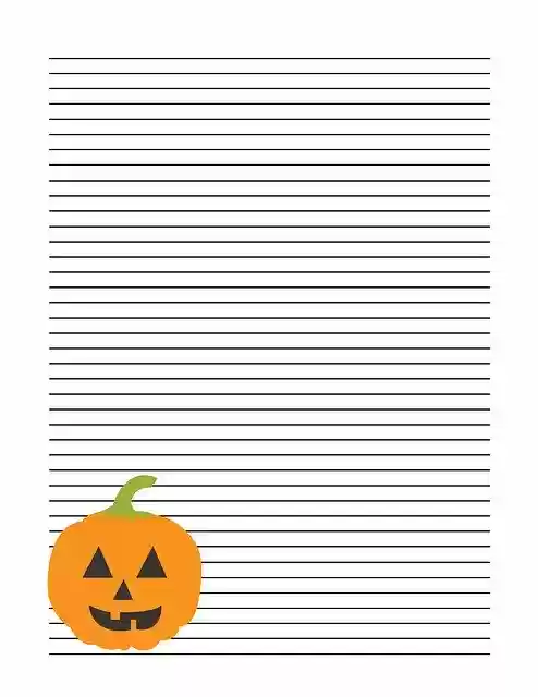 Free download Journal Page Jack O Lantern -  free illustration to be edited with GIMP free online image editor
