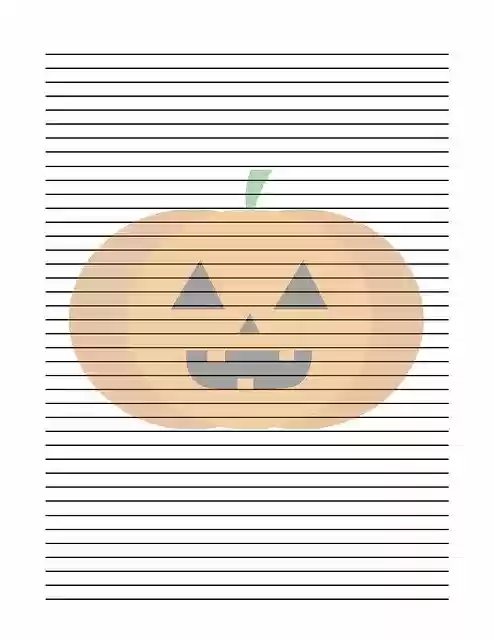 Free download Journal Page Pumpkin Jack O -  free illustration to be edited with GIMP free online image editor