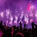 joyful birthday party bathed in purple lights  screen for extension Chrome web store in OffiDocs Chromium