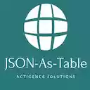 JSON As Table Viewer  screen for extension Chrome web store in OffiDocs Chromium