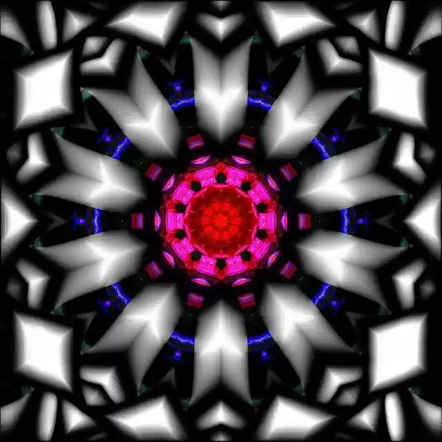 Free download Kaleidoscope Round Metal -  free illustration to be edited with GIMP free online image editor