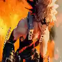OffiDocs Chromium 中 Chrome 网上商店扩展程序的 Katsuki Bakugo 动态壁纸屏幕