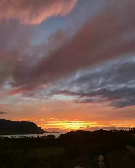 Free download Kauai Princeville Sunset -  free photo or picture to be edited with GIMP online image editor