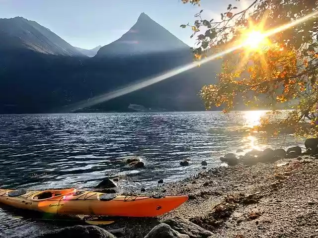 Free download Kayak Fjord Norway -  free photo or picture to be edited with GIMP online image editor