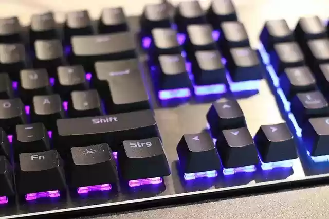 Free download Keyboard Led Gaming -  free photo or picture to be edited with GIMP online image editor