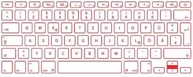 Free download Keyboard Red Write -  free illustration to be edited with GIMP free online image editor