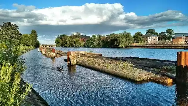 Free download Kiel-Holtenau Holtenå North -  free photo template to be edited with GIMP online image editor