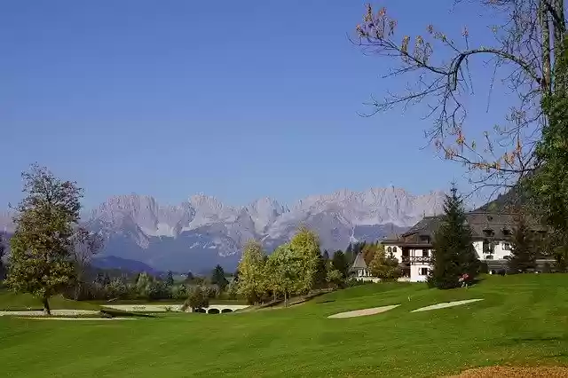 Free download Kitzbühel Golf Course Summer -  free photo or picture to be edited with GIMP online image editor
