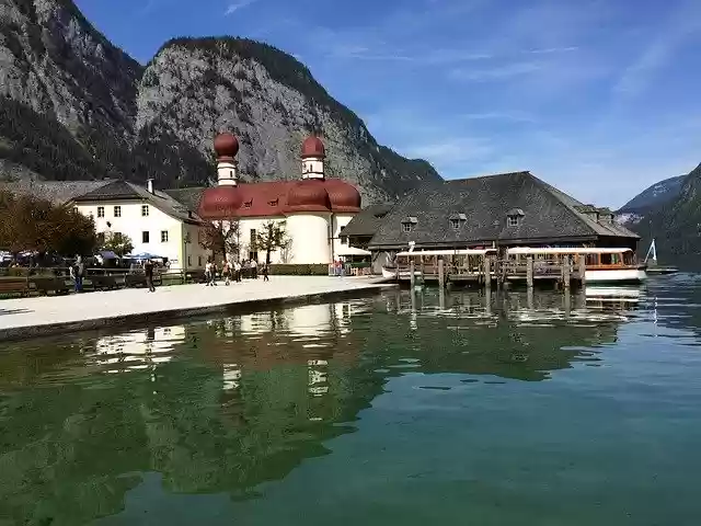 Free download Königssee Water Mountains -  free photo or picture to be edited with GIMP online image editor