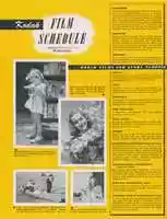 Free download Kodak Film Schedule 1947 Flyer free photo or picture to be edited with GIMP online image editor