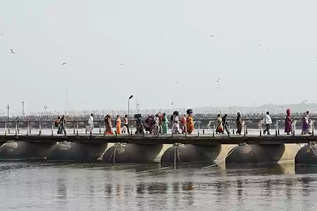 Free download Kumbh Pragraj Crowd -  free photo or picture to be edited with GIMP online image editor