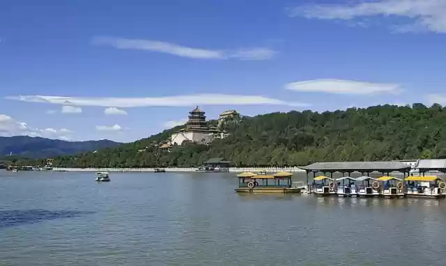 Free download kunming lake lake port temple free picture to be edited with GIMP free online image editor