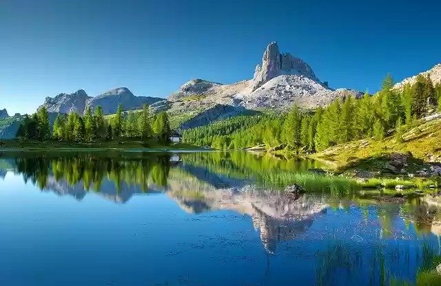 Free download lago federa mountain lake dolomites free picture to be edited with GIMP free online image editor