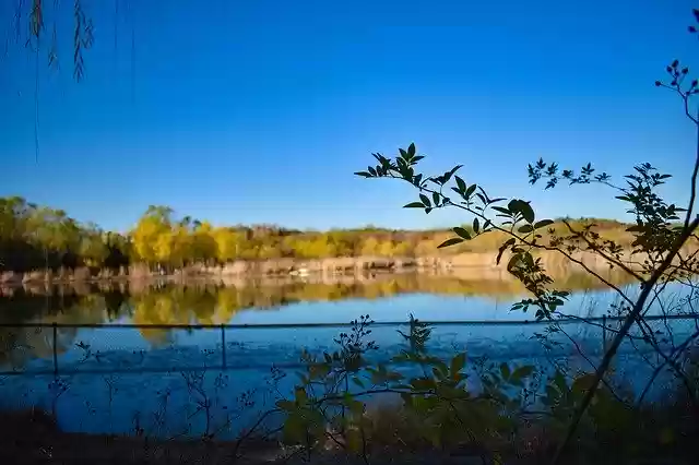 Free download Lake Autumn Blue Sky -  free photo or picture to be edited with GIMP online image editor