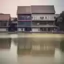 Lake in front of the house  screen for extension Chrome web store in OffiDocs Chromium