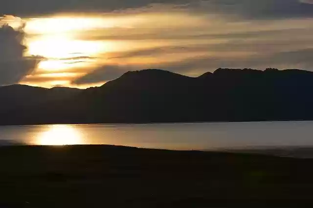 Free download Lake Sunset Sky -  free photo or picture to be edited with GIMP online image editor