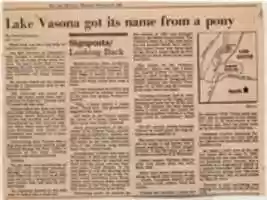 Free download Lake Vasona got its name from a pony (San Jose Mercury, February 2, 1981) free photo or picture to be edited with GIMP online image editor